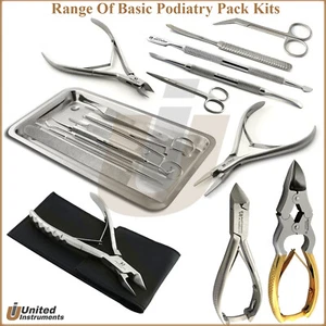 Podiatry Basic Pack Instruments Suppression des Toenail Chirurgie Inculte Kit podiatre