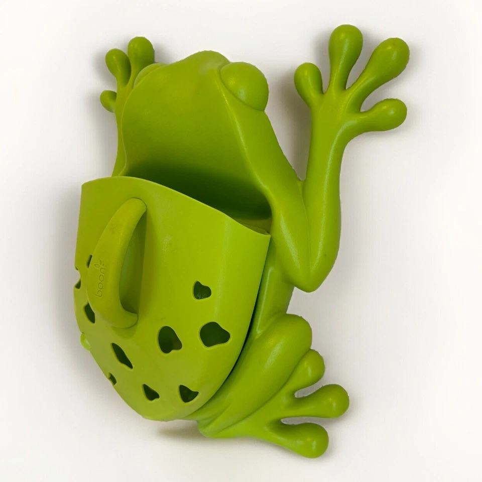 Boon Frog Pod Bañera Carrito Almacenamiento Piscina Agua Verde Árbol Rana Baño Juguete Foto 3 de 4