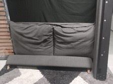 LOAF Superking Beddy-Byes Bed in Grey Twill Clever softie 