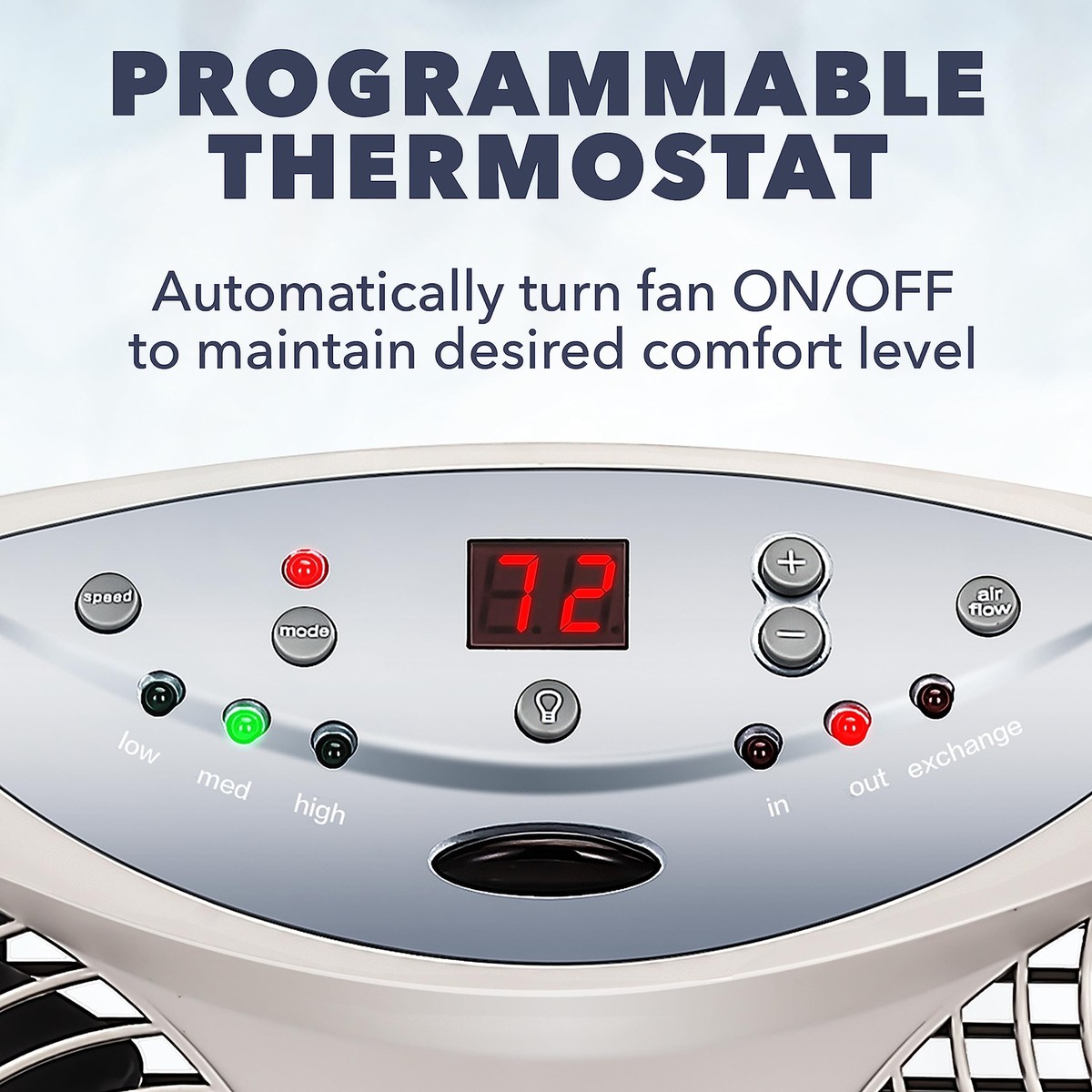 Bionaire Thin Window Fan with Manual Controls(BWF0502M-WM Bionaire Thin Window Fan with Manual Controls(BWF0502M-WM