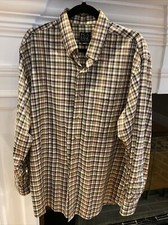 Jos.A.Bank Men  s Large Travelers Collection Check Shirt Long Sleeve Button Down