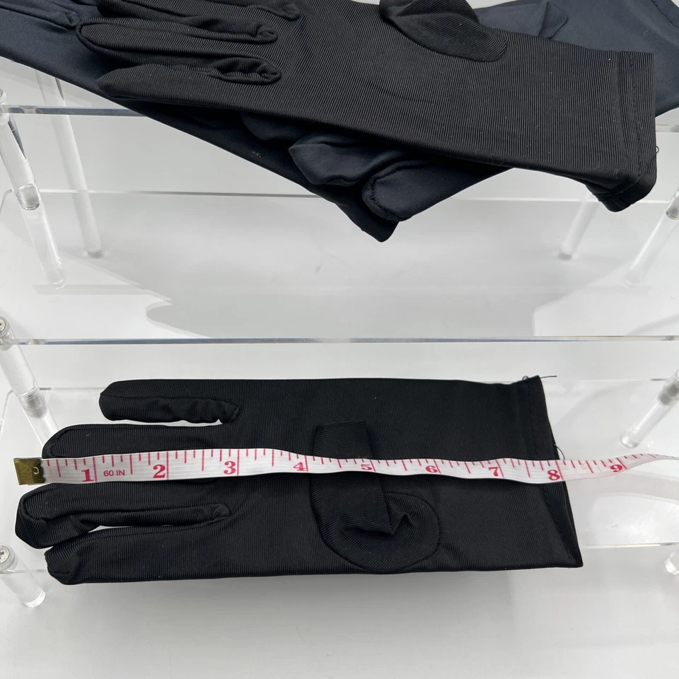 2x Ensnovo Adulto 10" Longitud Muñeca Spandex Dedo Completo Elástico Guante Corto M Foto 3 de 4