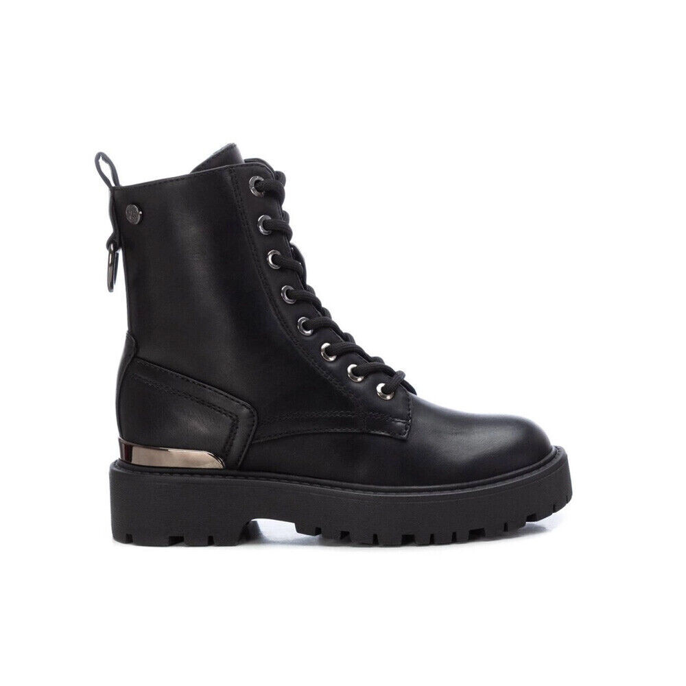 Xti Botines de Niña Chica Zapatos Invierno Cordones Cremallera Anfibios Veganos