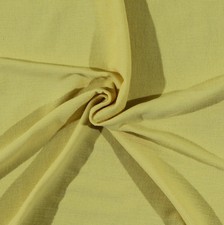 Cotton Gauze Bright Yellow Fabric by the Yard D161.02