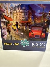 Buffalo Games Night  Day A Stroll in Paris 1000 Piece Jigsaw Puzzle