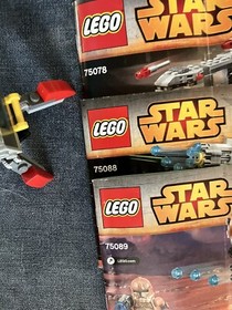 LEGO Star Wars Instructions Sets 75089 75088 75078 Incomplete