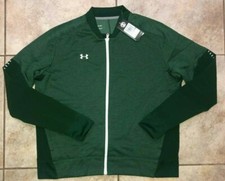 Womens Under Armour Qualifier Knit Warm-Up Full Zip Jacket Green 1327444 NWT 70