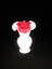 Older-Fenton-White-Satin-with-Red-Overlay-Art-Glass-Bud-Vase-Make-Offer thumbnail 1