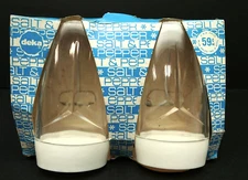 VTG Deka Plastics 3 Point Star Salt & Pepper Shakers No.120 4.25" Tall USA NOS