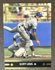 1991 LEAF Gold Rookies Baseball Card #BC1 Scott Leius Minnesota Twins 