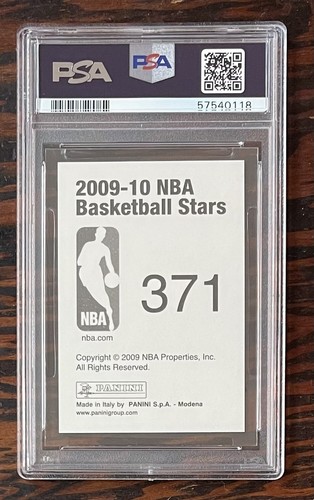 LeBron James 2009 Panini Sticker #371 - PSA 9 - POP 13 - Only ONE higher - Picture 2 of 2