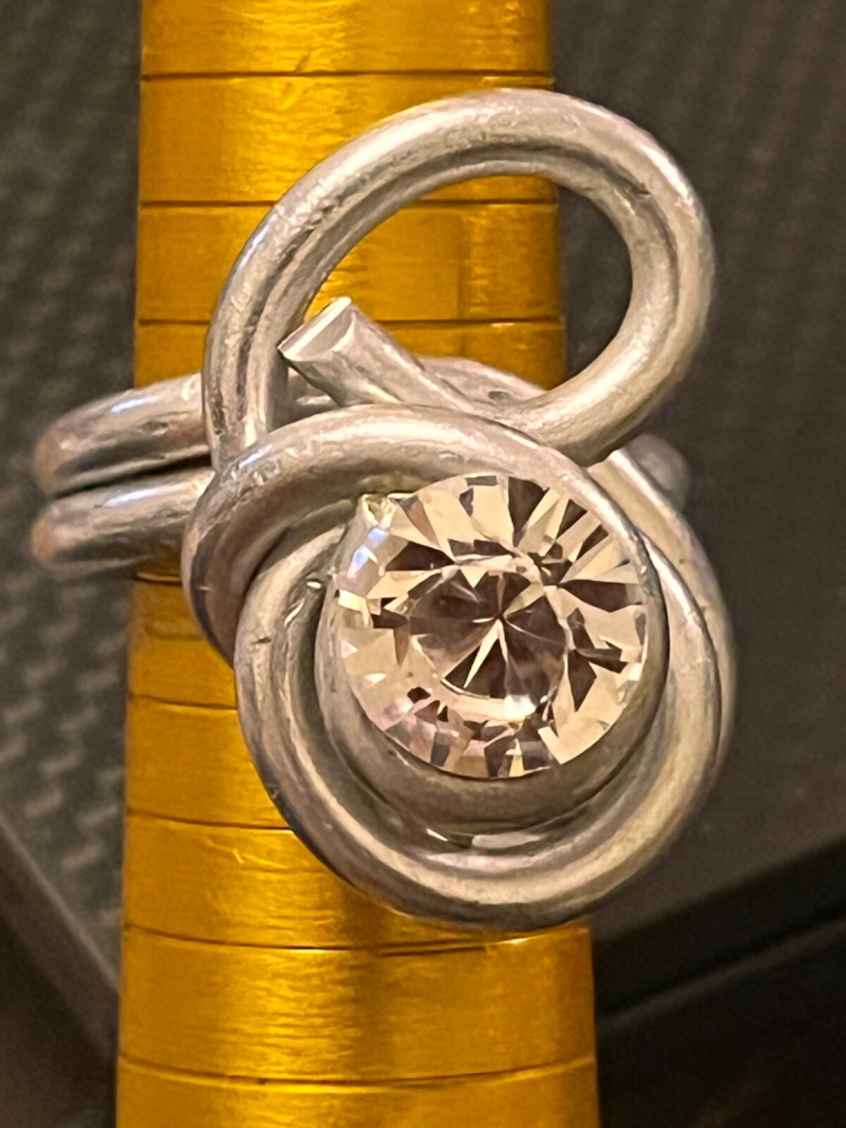 Swarovski Elements Crystal Ring Twisted - image 2