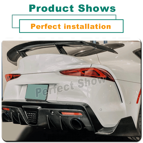 Für Toyota Supra GR MK5 A90 Carbon Diffusor Heckdiffusor Heck Stoßstange Flaps - Picture 5 of 15