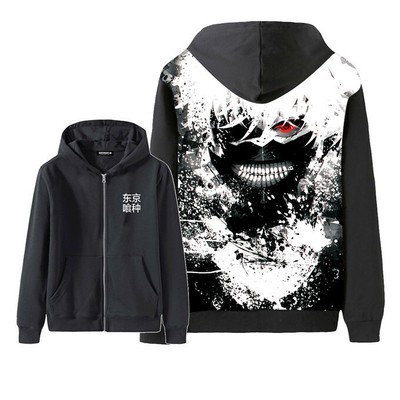 Anime Tokyo Ghoul Kaneki Ken Cosplay Unisex 3D Casual Zip Jacket Coat  Hoodies #2 | eBay