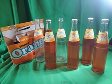6 Pack Canfields Honee Orange Soda Glass Bottles