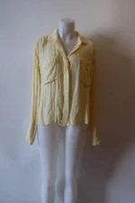 Womens Bella Dahl Yellow Button Down Shirt Sz XS*