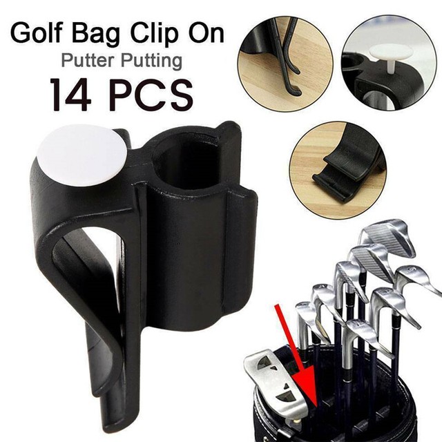 14PCS Golf Bag Club Organizer Clip Holder Set For All Wedge Iron Driver