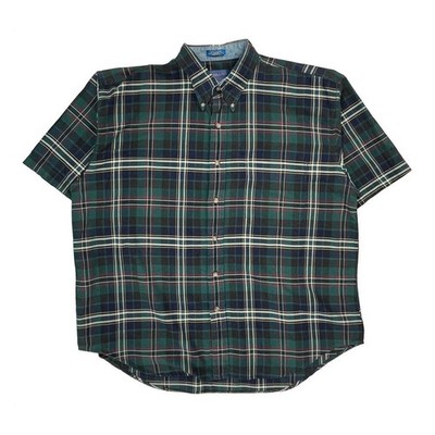 Pendleton kariertes Kurzarmhemd - XL mehrfarbig Baumwolle