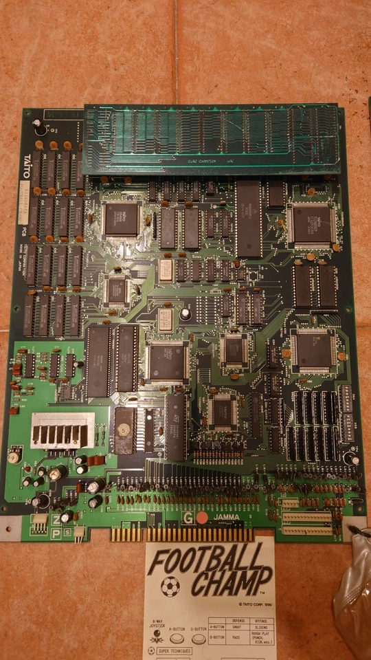 pcb jamma taito football champ 100% working & original - Immagine 2 di 4