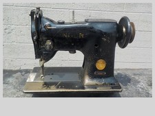 Vintage Industrial Sewing Machine Singer 151w1one needle walking foot-Leather