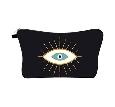 Multifunktionale Make-up-Tasche im Evil-Eye-Design   mit - Reißverschluss