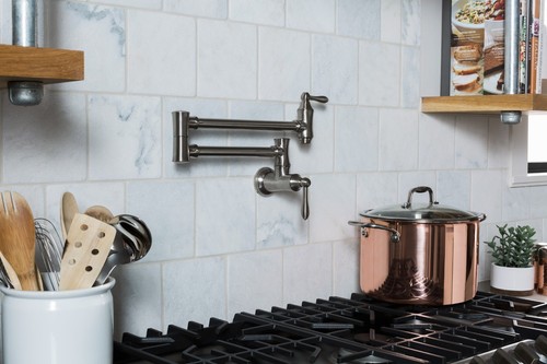 Delta 1177LF Traditional Wall Mounted Pot Filler - Arctic Stainless - Picture 4 of 10