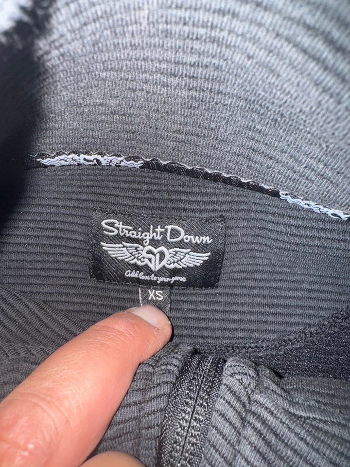 Chaqueta de golf recta para mujer talla XS acanalada cremallera completa Ritz Carlton Kapalua Foto 4 de 4