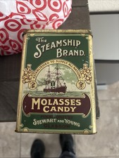 The Steamship Brand Molasses Candy Tin Free S...