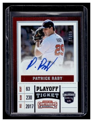 Raby, Patrick - 2017 Elite Extra Edition/Contenders - Autograph - 12/15