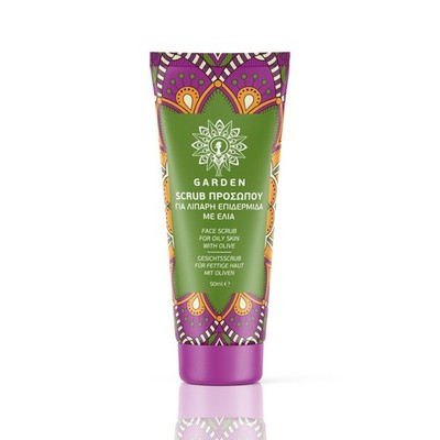 GARDEN - FACE SCRUB PURIFYING OLIVE - Gesichtspeeling aus Oliven, 50ml