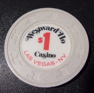 WESTWARD HO HOTEL CASINO $1 hotel casino gaming poker chip Las Vegas NV