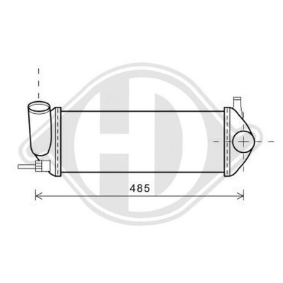 Ladeluftkühler Diederichs DCA1050 Diederichs Climate für Renault