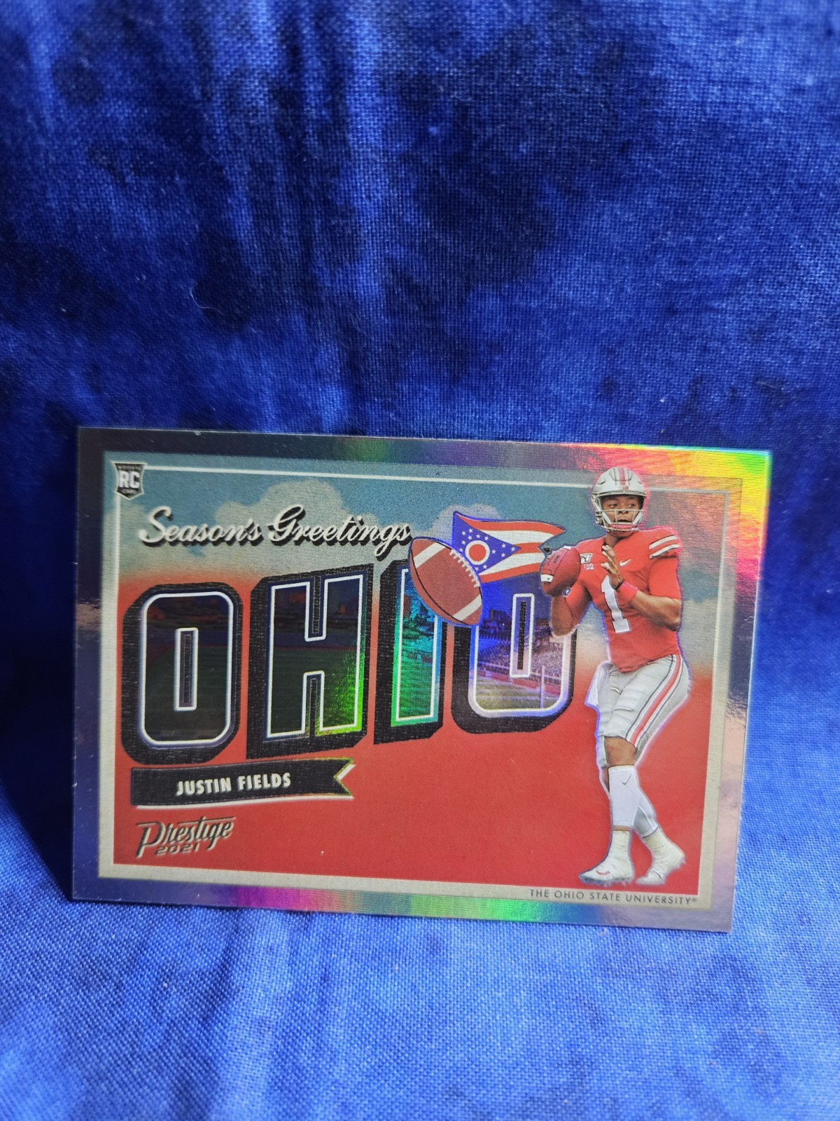 2021 Panini Prestige - Seasons Greetings Justin Fields #SG-2 (RC)