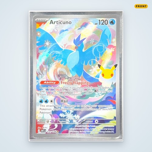 Pokemon Articuno 132/128 ME: 30th Celebration Holo NM