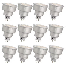7-Watt Dimmable MR 16 Gu5.3 Bi-Pin Base LED Bulb 2700K - 12-Pack 