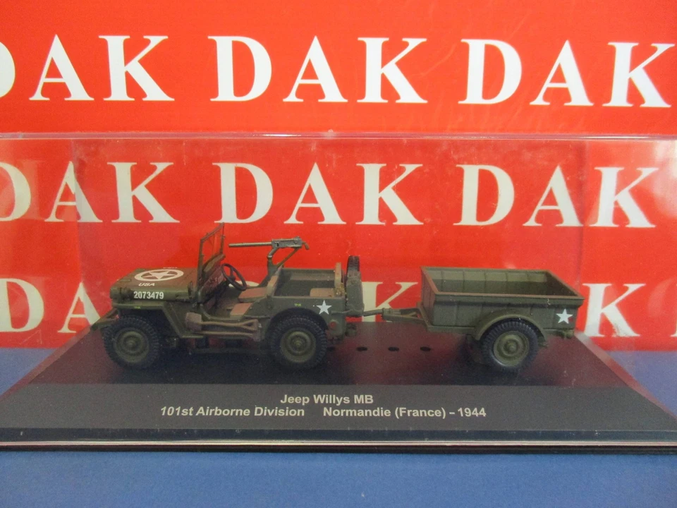 Die cast 1/43 Modellino Auto Jeep Willys MB 101st Airborne Division France - Immagine 4 di 4