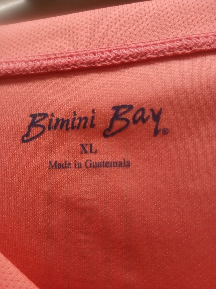 Bimini Bay 橙色长袖衬衫男式 XL 码 — 第 2/4 张图片