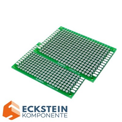 2x Lochrasterplatine 2,54mm Doppelseitig Prototyp Platine Leiterplatte PCB Board