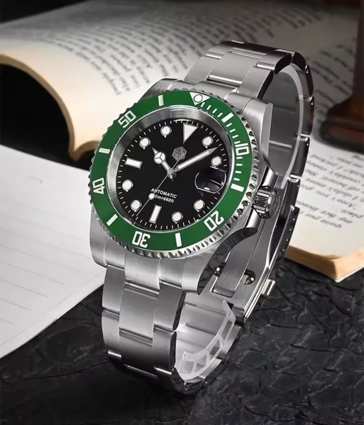 San Martin 40mm NH35 Diver Watch Sapphire Glass 20Bar Waterproof SN0017B - Image 2 of 4