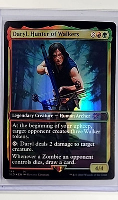 MTG Magic the Gathering Walking Dead Secret Lair Foil Daryl Hunter of Walkers