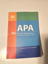 APA 7th Manual Made Easy Full Concise Guide S...