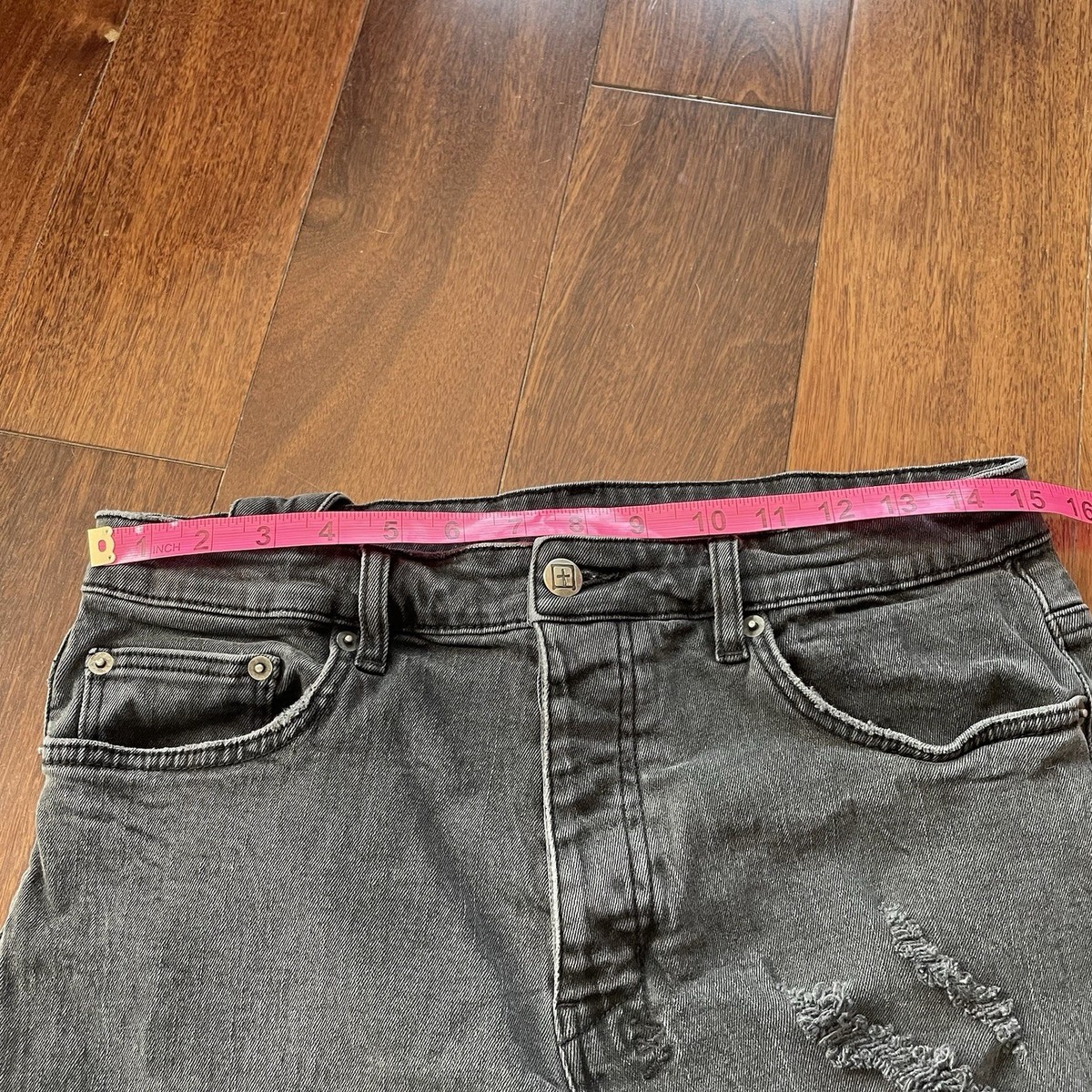 Ksubi Chopper Short Toke Intoxicant Gray 5 Pocket Distressed Raw
