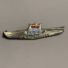 United Airlines Junior JR Stewardess Metal Pin Vintage