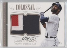 2014 National Treasures Colossal Jersey Numbers Prime /25 Jason Heyward #32 0c3