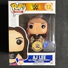 WWE AJ Lee Funko Pop 12 Shop Exclusive Vaulted Original Both Stickers READ