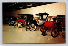 Vintage Alfred P. Sloan Museum Postcard of Early 1900s Cars Flint MI