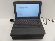 Lot Of 5 HP 11.6" Chromebooks 11A G6 EE 16GB eMMC 4GB RAM - Cracks In Plastic