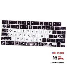Cute Silicone Keyboard Cover for 2021-2024 MacBook Air 13.6" 15" Sun and Moon