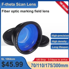 70/110/175/300mm M85 Thread F-theta Scan Field Scan Lens For 1064nm Laser US