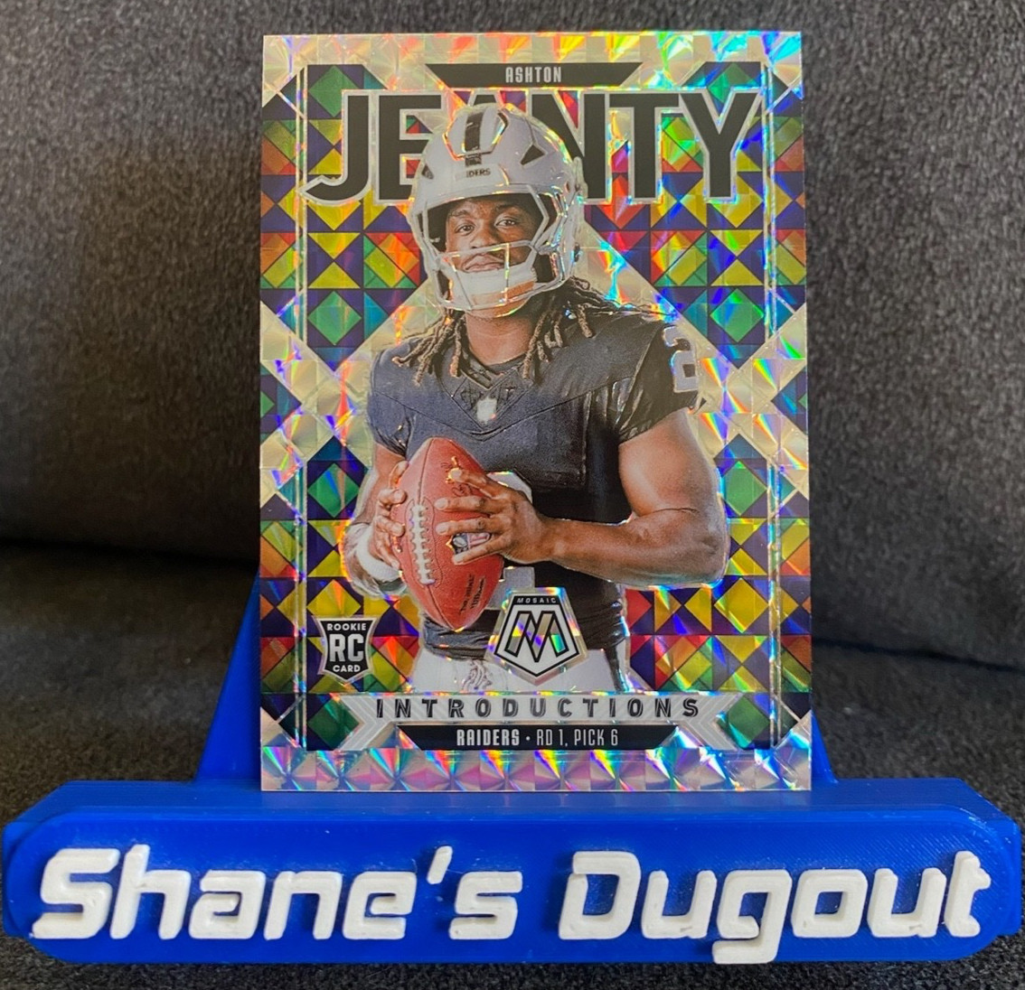 2025 Panini Mosaic INTRODUCTIONS Ashton Jeanty #3 RC Silver Mosaic Prizm
